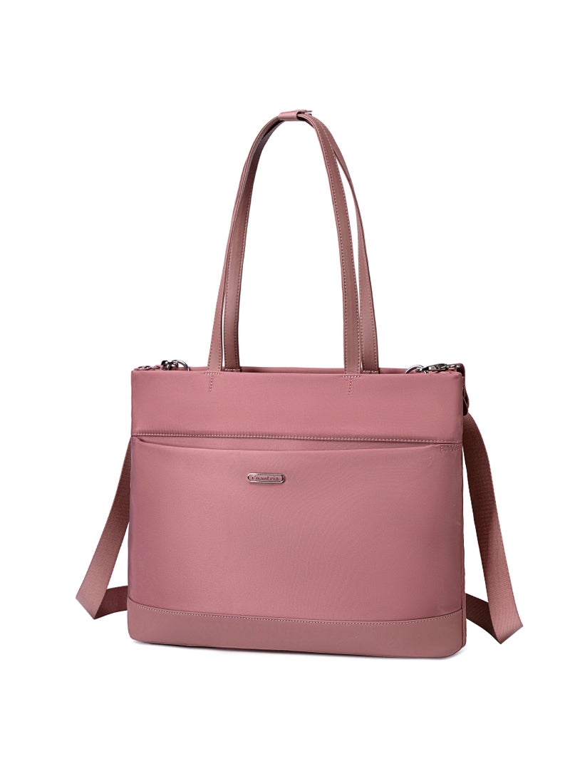 شانتريا - Premium Lightweight Laptop Hand Bag for Women Water Resistant Multifunctional Laptop Sling Bag with Multiple Pockets for Casual/Work/College/ School, CB00789-Nostalgia Rose - Image 1