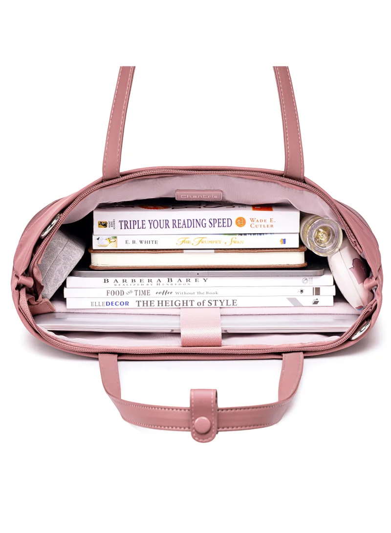 Chantria Nostalgia Rose Premium Lightweight Laptop Hand Bag for Women Water Resistant Multifunctional Laptop Sling Bag with Multiple Pockets for Casual/Work/College/ School, CB00789-Nostalgia Rose for Women | Best Price UAE