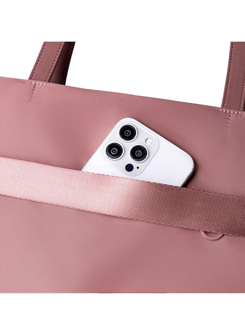 Chantria Nostalgia Rose Premium Lightweight Laptop Hand Bag for Women Water Resistant Multifunctional Laptop Sling Bag with Multiple Pockets for Casual/Work/College/ School, CB00789-Nostalgia Rose for Women | Best Price UAE