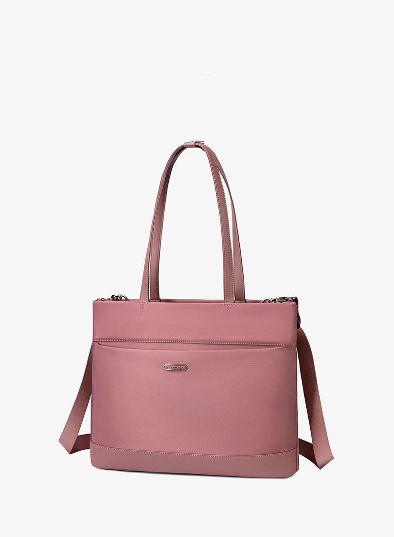Chantria Premium Lightweight Laptop Hand Bag for Women Water Resistant Multifunctional Laptop Sling Bag with Multiple Pockets for Casual/Work/College/ School, CB00789-Nostalgia Rose - Image 1