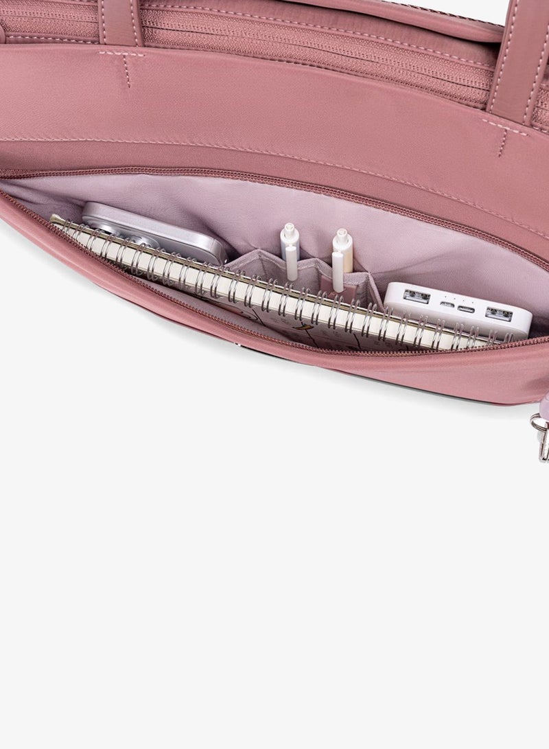 Chantria Premium Lightweight Laptop Hand Bag for Women Water Resistant Multifunctional Laptop Sling Bag with Multiple Pockets for Casual/Work/College/ School, CB00789-Nostalgia Rose - Image 3