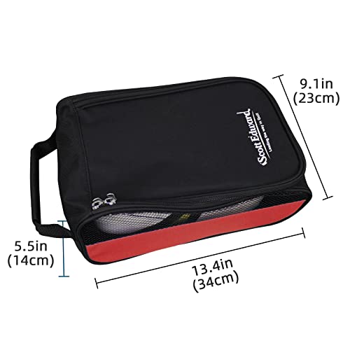 Scott Edward Portable Golf Shoe Bag Outdoor Travel Zippered Waterproof&Breathable Carrier Bags for Men and Women - Image 2