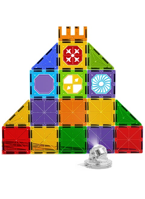 Magnetic Fields Light Magnetic Tiles Blocks Castle set- 22 Pcs