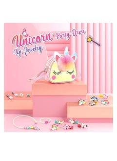 RATSAW Kids Jewellery Sets for Girls Unicorn Toys for 2 to 12 Year Olds Girls Birthday Presents Unicorn Bag  - Image 2