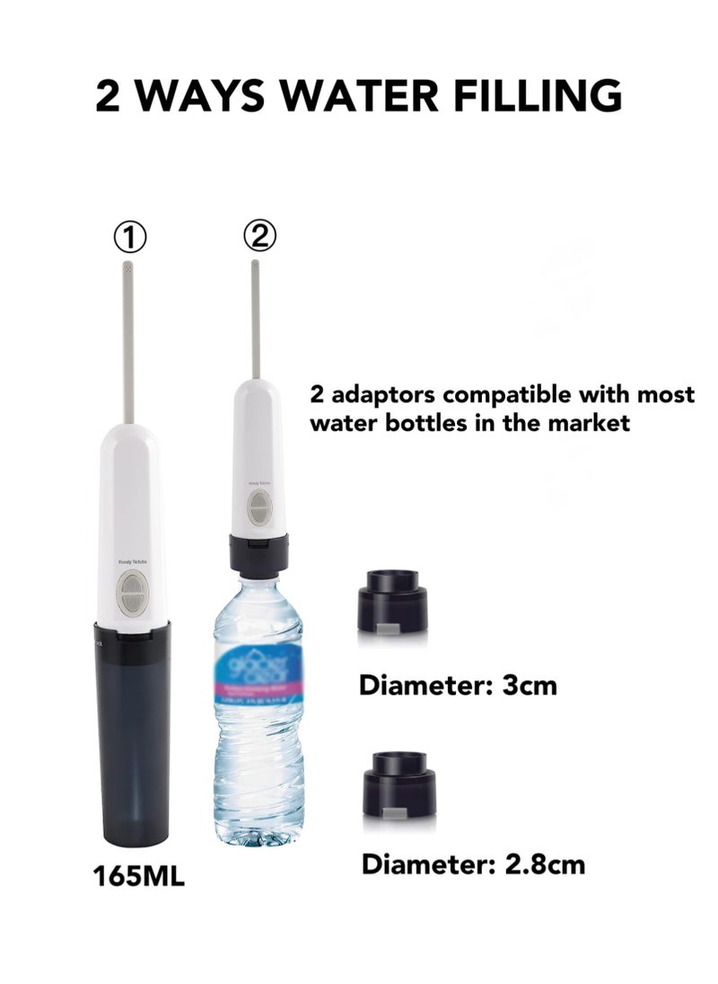 Oasis Casa - Portable Shattaf Electric Handheld Bidet Sprayer Rechargeable Handy Toilette with 2 Modes 2 Nozzles 2 Adaptors 1 Travel Bag IPX7 Waterproof, Travel Office Camping Personal Hygiene Postpartum Baby Care - Image 1