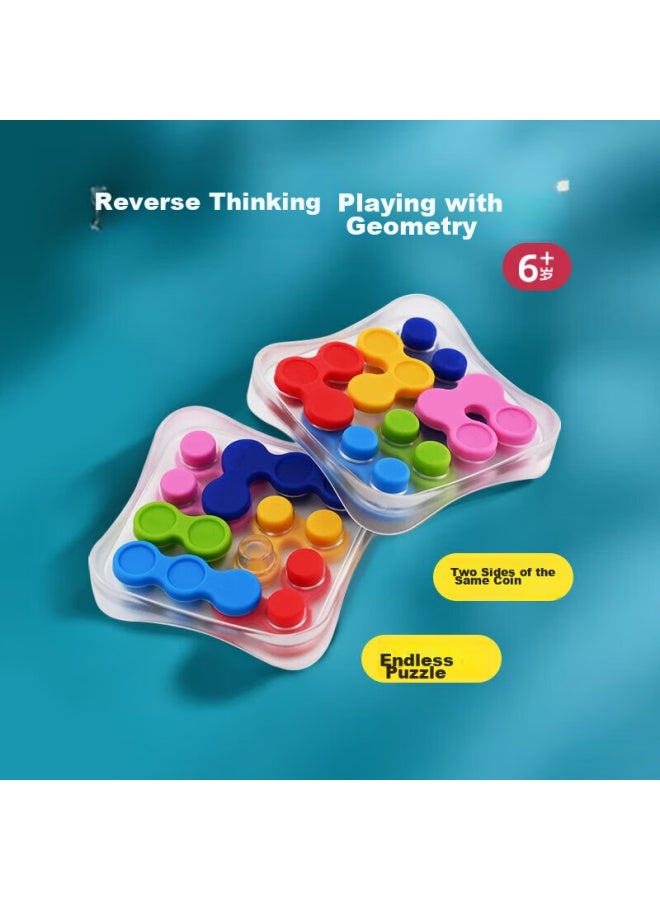 Smart Games Mini Double-sided Puzzle, Educational Toy For Children, Portable Jigsaw Board Game, New Year Gift For Elementary School Students, Ages 6+ - Image 1