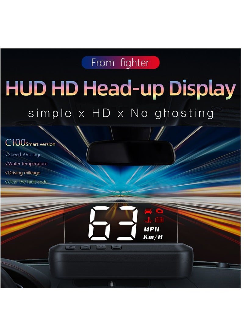 GULFLINK - GULFLINK Head Up Display Vehicle Speed Meter C100 - Image 1