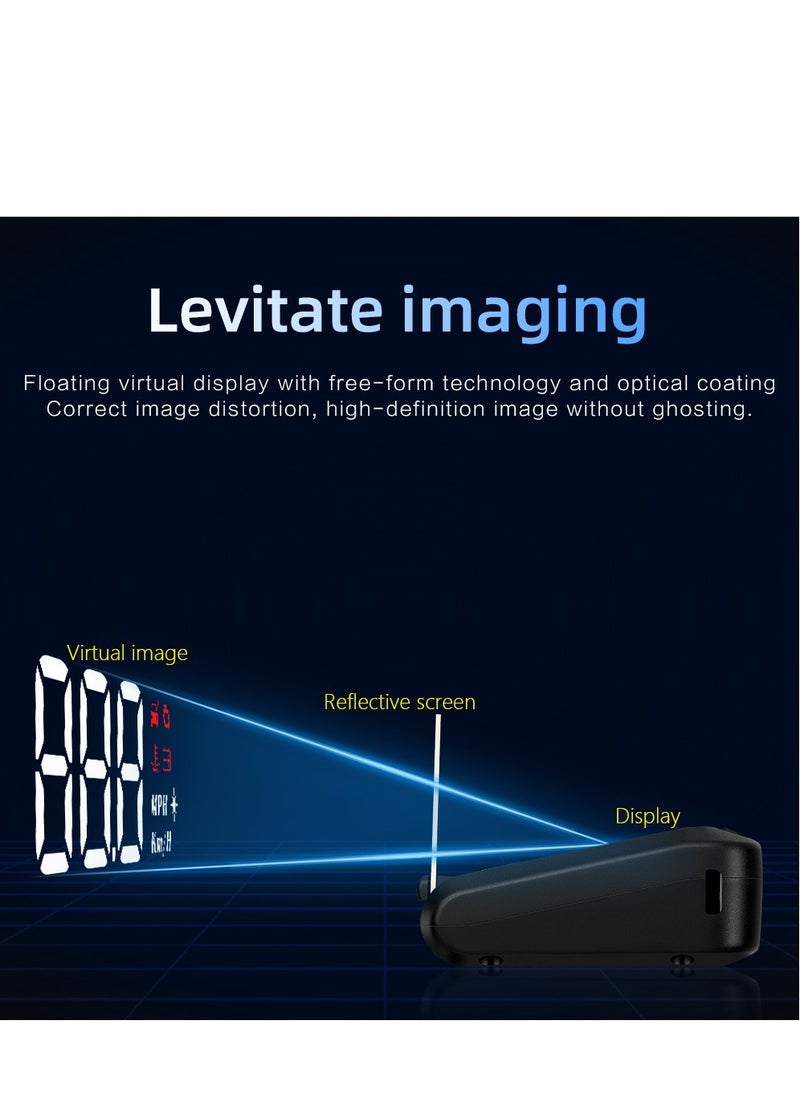 GULFLINK - GULFLINK Head Up Display Vehicle Speed Meter C100 - Image 1