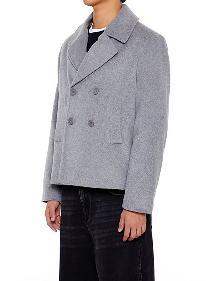 FOREVER 21 Notched Double-Breasted Coat  - Image 2
