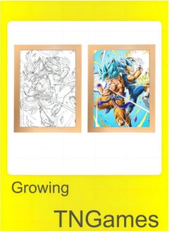 TNGames Dragon Ball  Son Goku and Vegeta Frame Lamp Light Painting Decorative Table Lamps Night Light  31*22cm  - Image 1
