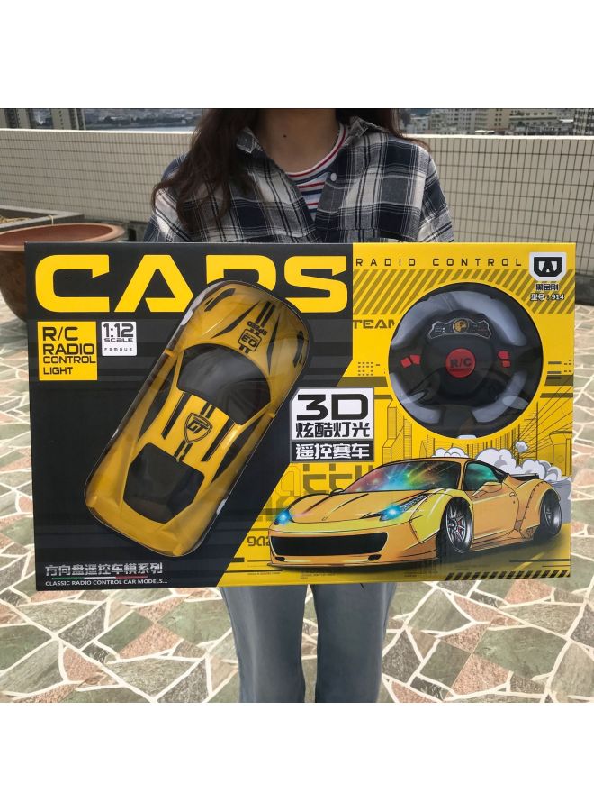 Large Gift Box Remote Control Car Suit Four-way Two-way Excavator Drift Car Rc Sports Car Stall Hot Sale Educational Institution-Color:Four-way Charging Cloth Sports Car [red]]  - Image 2