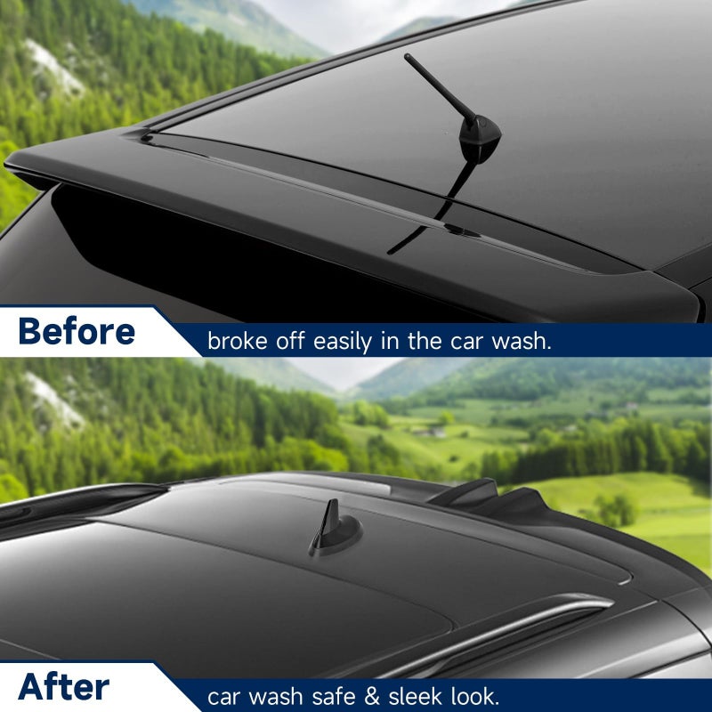 Eightwood Shark Fin Universal Car Radio Antenna, Roof Mount Amplified FM AM Antenna for Vehicle Car Truck Stereo Receiver Media Head Unit HD Radio - Image 5