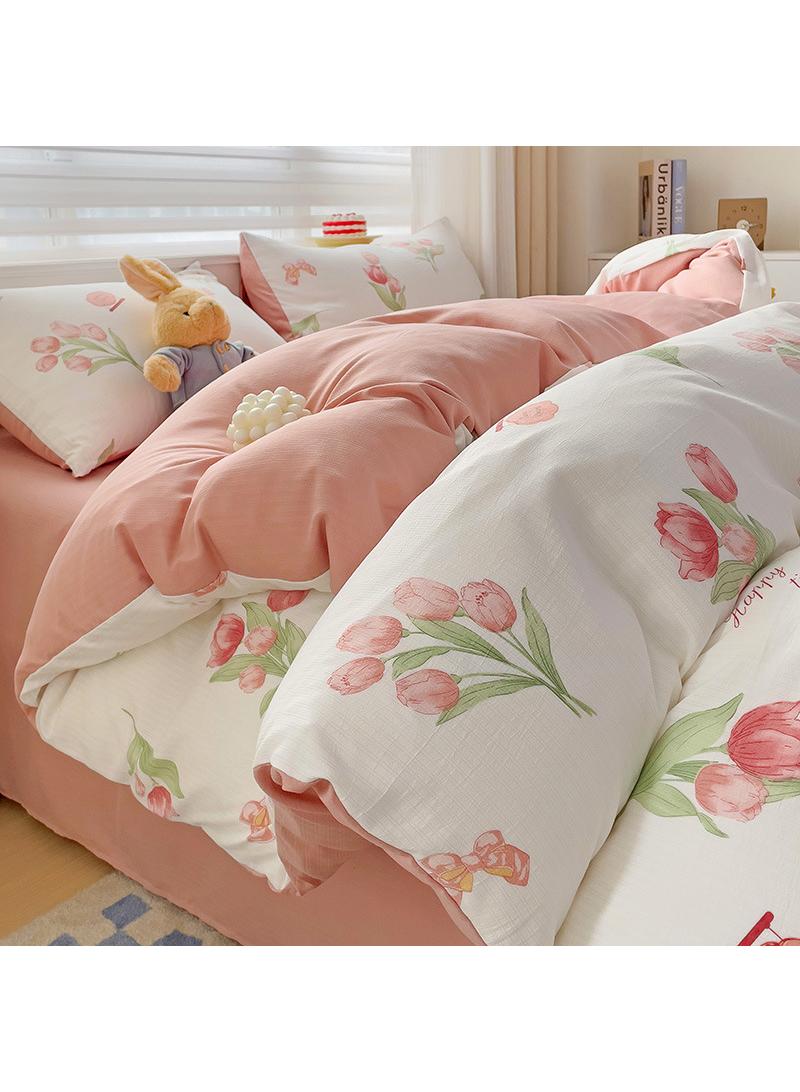 Bluejw Pure Cotton Washable Bed Sheet And Duvet Cover Bed Linen Set  - Image 1