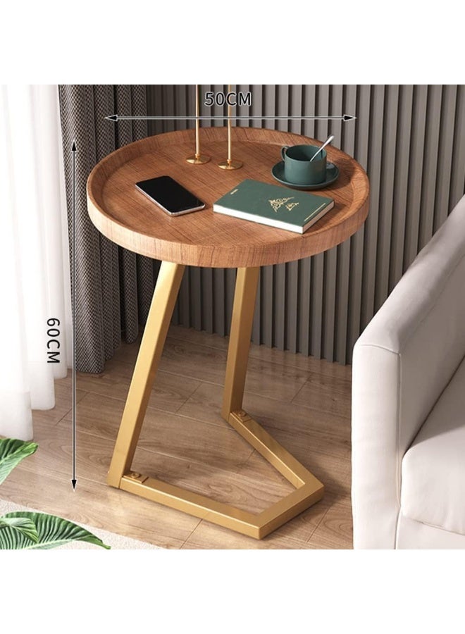 SUPAAR Home Side Tables for Small Spaces, Couch Arm Tray Table for Living Room, Bed, Sofa. End Table Anti-Rust waterproof End Table Anti-Rust waterproof (fiull walnut) - Image 2