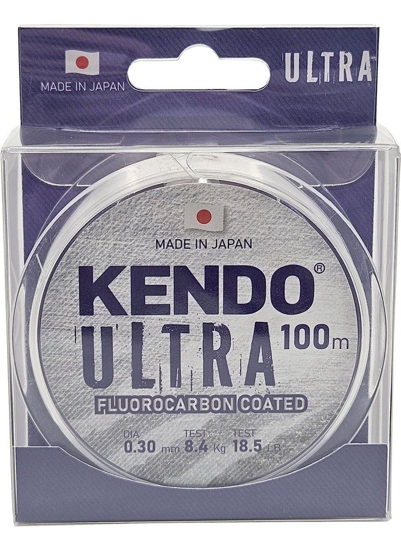 Kendo Ultra Fluorocarbon Coated 100M White Fish Line 0.26MM 
