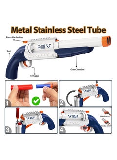 FUSIONPULSE Double Barrel 2 in 1 Blaster Shotgun with 20 Foam Bullets & 6 Shell,Scope, Lights Empty Shell Ejecting  - Image 4