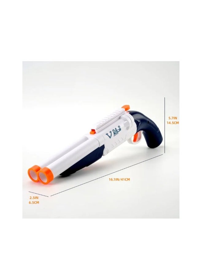 FUSIONPULSE - Double Barrel 2 in 1 Blaster Shotgun with 20 Foam Bullets & 6 Shell,Scope, Lights Empty Shell Ejecting - Image 1