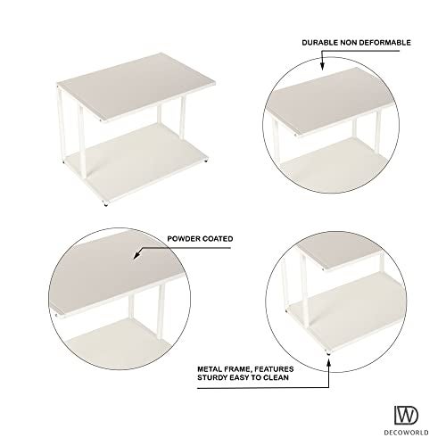 DECOWORLD || Printer Stand || Multipurpose Printer Table for Home, Office and Workstation (White) - Image 3
