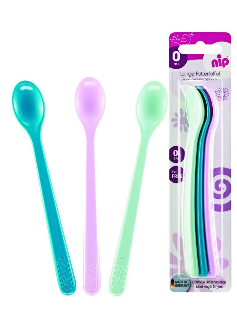 nip Long Feeding Spoon Table Training Multicolor 4m 1 of Piece  - Image 1