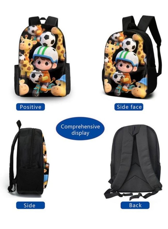 Bright Li Fire Fashion is unlimited! Cartoon bag three-piece set, suitable for a variety of scenes for students and teenagers (available for students, children, friends on outings, mountain climbing, school, etc.) - 109 - Image 3