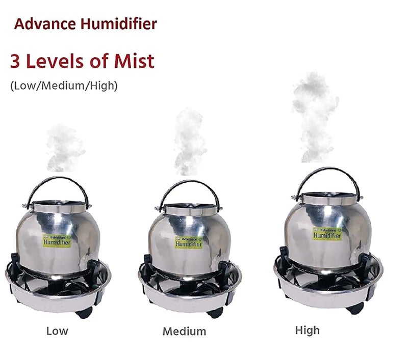 advance ADVANCE 5L Ultrasonic Humidifier Cool mist Stainless steel Electric Humidifier Small Diffuser for drynesscold cough bedroom baby room plantsLarge roomsoffice  - Image 3