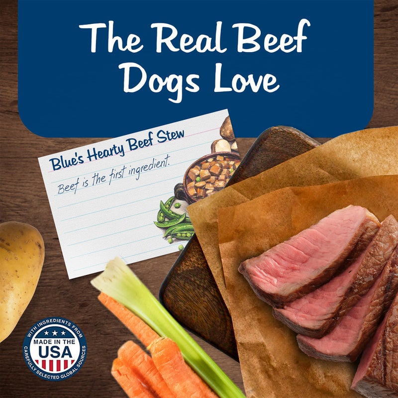 Blue Buffalo Blue's Stew Grain-Free Wet Dog Food, Made with Natural Ingredients, Hearty Beef Stew, 12.5-oz. Cans (12 Count) - Image 3