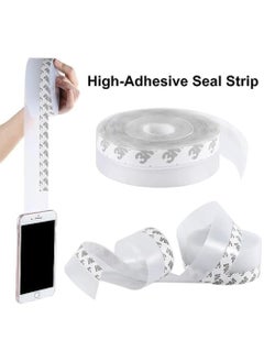 MIZAJIC Weather Stripping Door Seal 16.5Ft, Silicone Door Bottom Seal, Soundproof and Anti-Collision Adhesive Transparent Seal Strip for Doors and Windows Gaps (45mm)  - Image 2