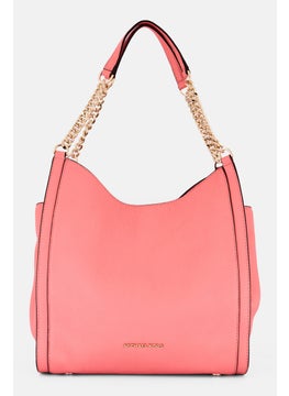 Michael Kors Women Brand Logo Shoulder Bag 30 H x 28 L x 11 W cm, Pink  - Image 1
