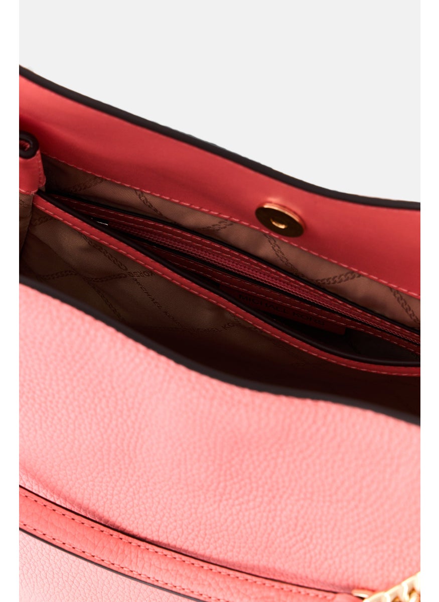 Michael Kors Women Brand Logo Shoulder Bag 30 H x 28 L x 11 W cm, Pink  - Image 4
