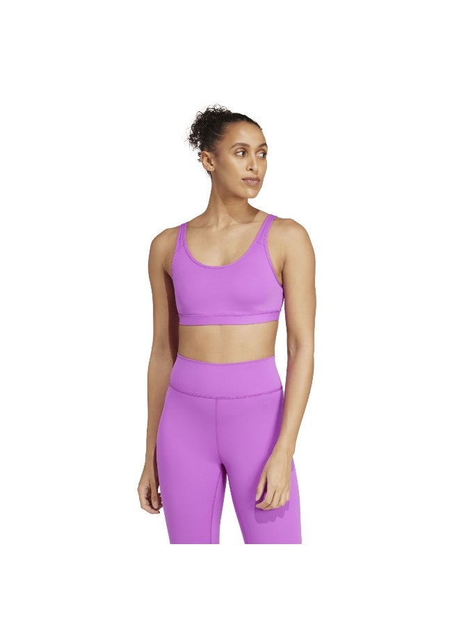 Adidas adidas All Me Ess Ms Purple Training Bra 2XSB  - Image 4