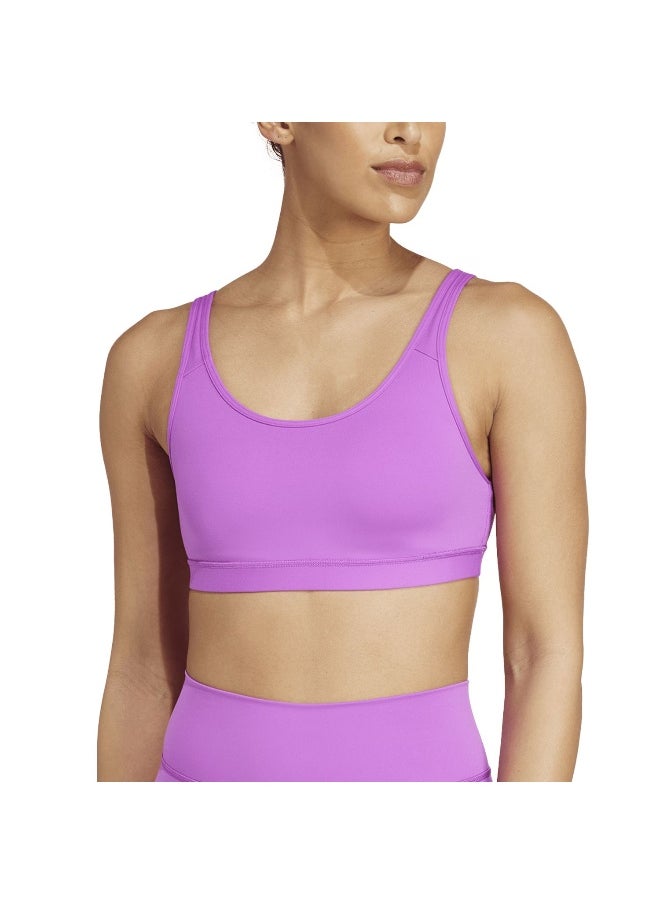 Adidas adidas All Me Ess Ms Purple Training Bra 2XSB  - Image 5