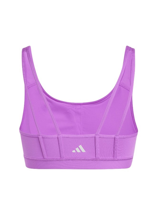 Adidas adidas All Me Ess Ms Purple Training Bra 2XSB  - Image 3