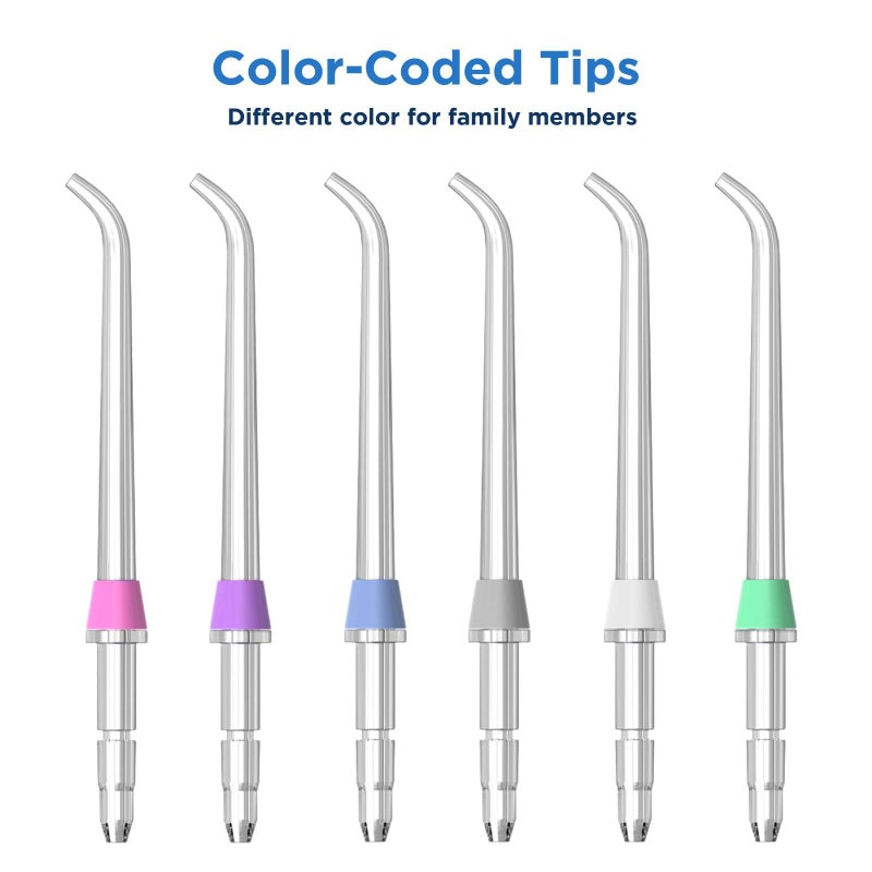 FreFeel Replacement Heads for Waterpik, Replacement Picks for Water Pik Water Flosser (6 Classic Jet Tips) - Image 4