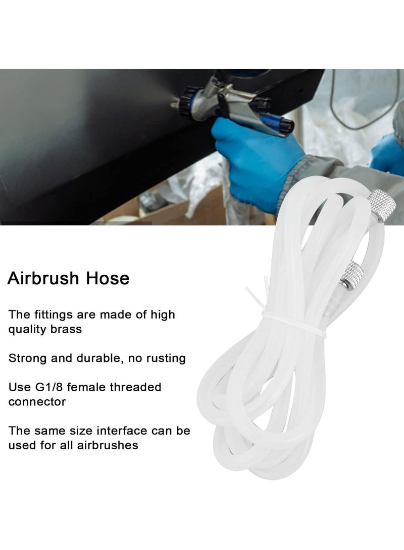 GGOOT 1.6m/5.2ft Professional Clear Silicone Airbrush Hose Airbrush Hose  - Image 2