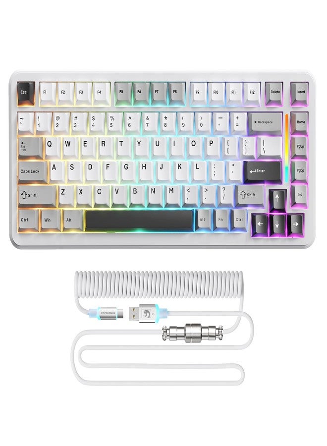 MAMBASNAKE M82 HE Gaming Keyboard-Starlight White - Image 1
