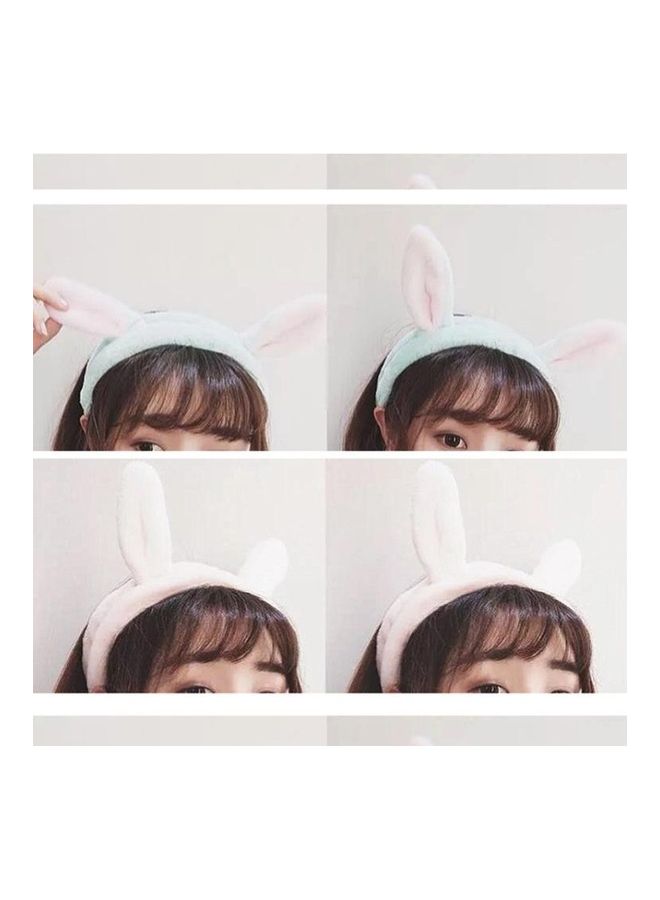 NIBEMINENT Women Cute Elastic Cat Ears Headbands Blue - Image 3