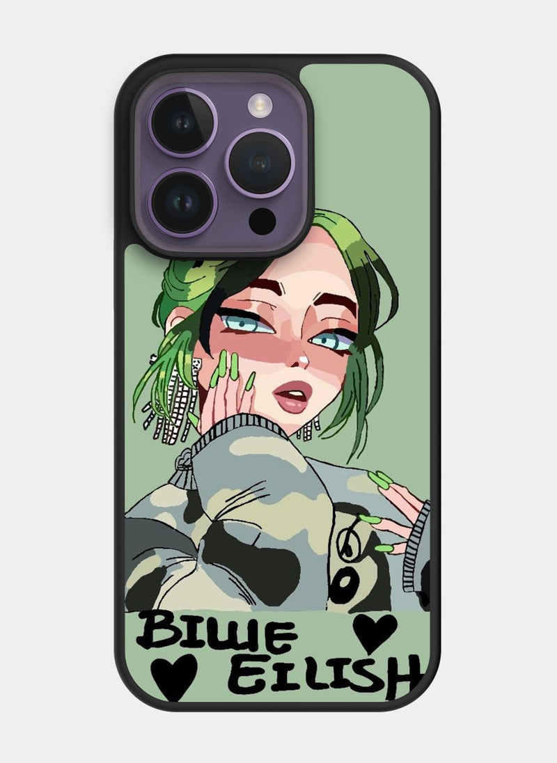 PXLAAT iPhone 14 Pro case cover Billie Eilish - Image 1