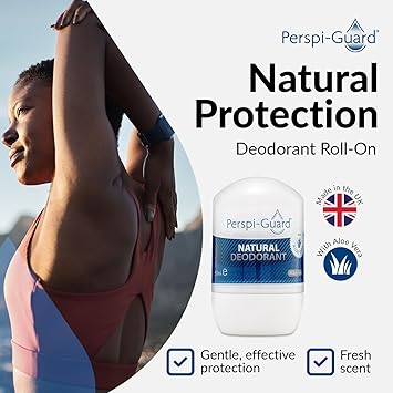 Perspi Guard PerspiGuard Natural Deodorant Roll On Deodorant with LongLasting Odour Protection and Soothing Aloe Vera Extract Vegan Friendly Free from Alcohol Parabens and Aluminium Chloride 50 ml - Image 2