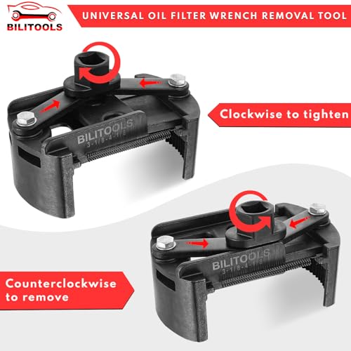 BILITOOLS Universal Oil Filter Wrench Removal Tool Adjustable, 80-105mm (3.15-4.13 inch), 1/2" Drive - Image 4
