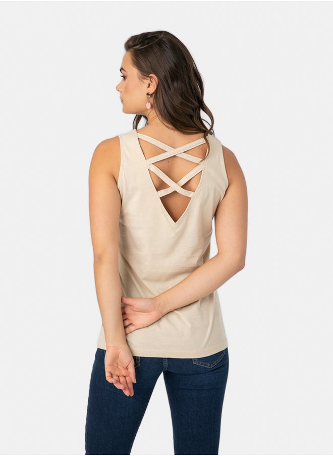 TANK TOP WITH FRONT PRINT