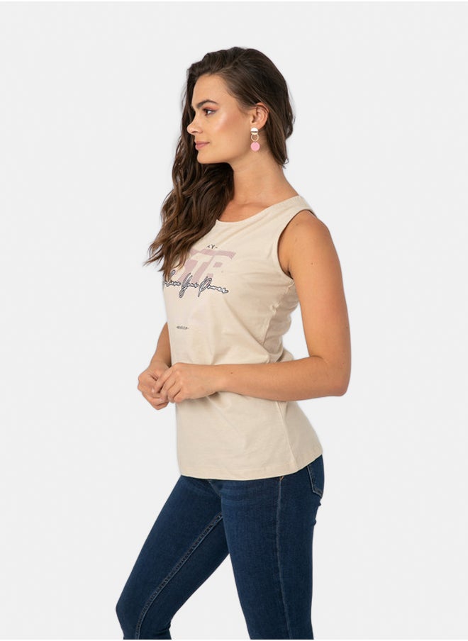 TANK TOP WITH FRONT PRINT