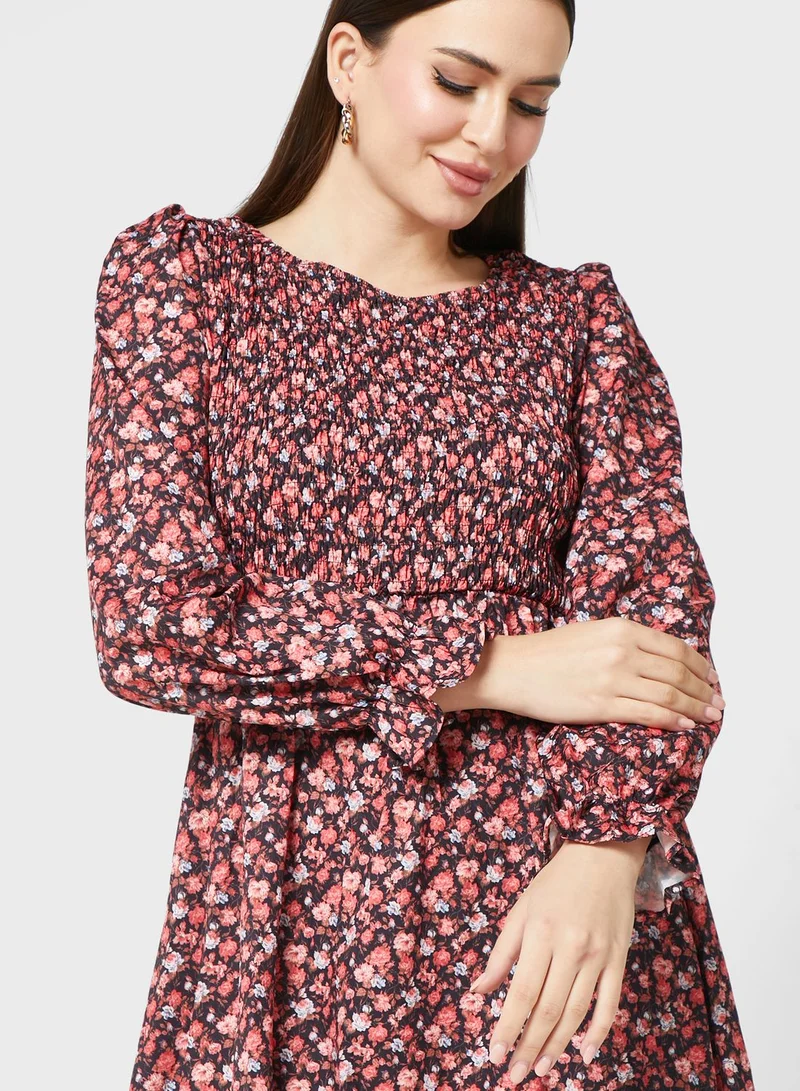 ELLA Floral Tiered Dress