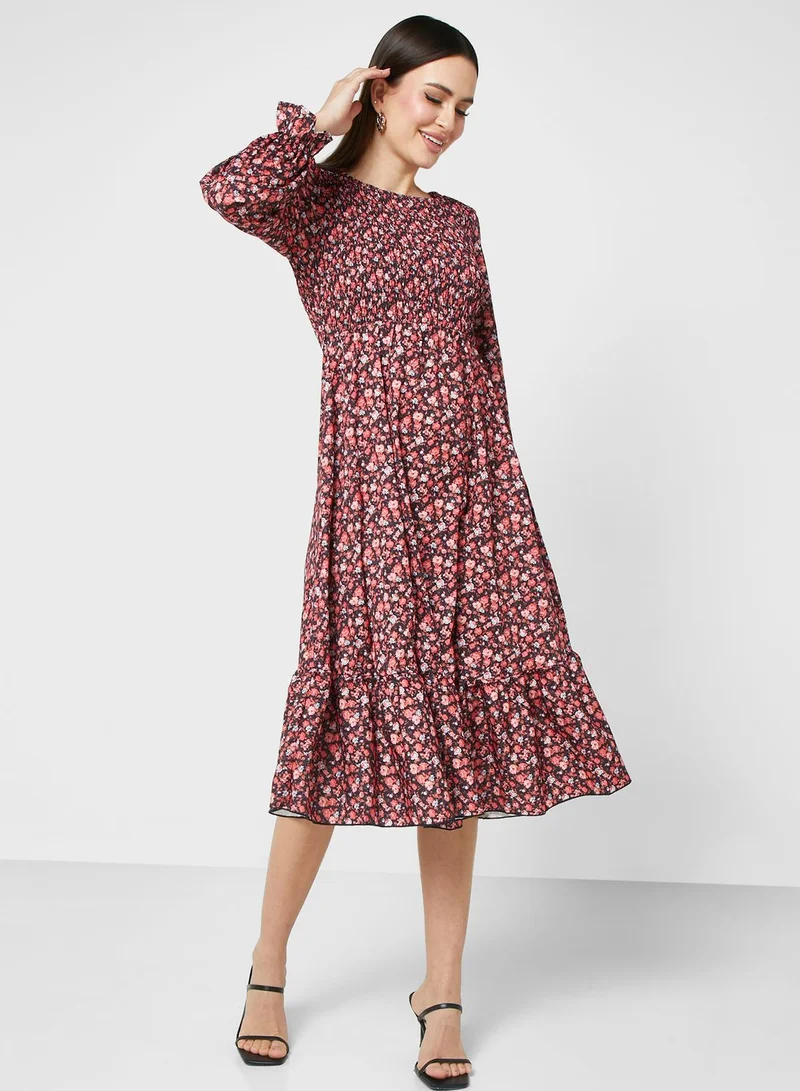 ELLA Floral Tiered Dress