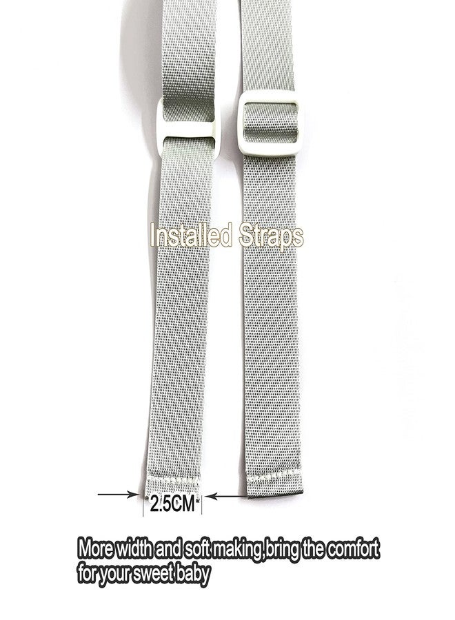 ZARPMA High Chair Straps, Universal Replacement Harness Strap Belt for Chair Compatible for Tripp Trapp Stokke HighChair (Grey) - Image 3