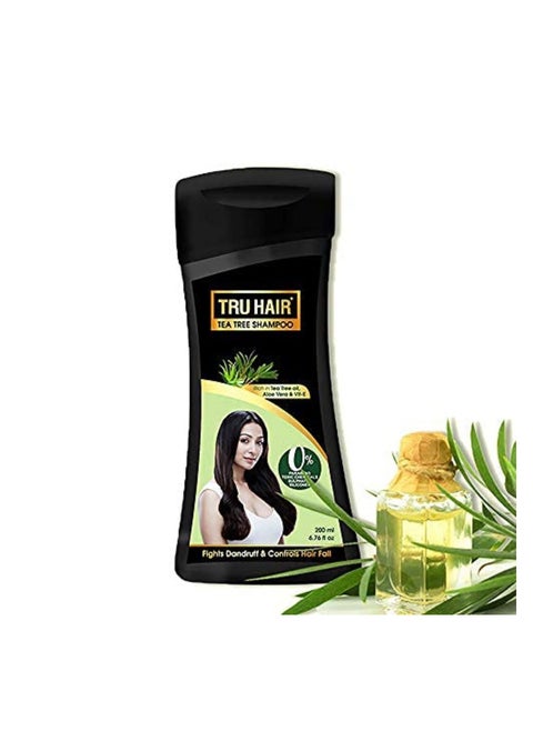Tea Tree Shampoo With Tea Tree Oil & Aloevera Gel For Dandruff Free Scalp & Healthy Hair 200ml