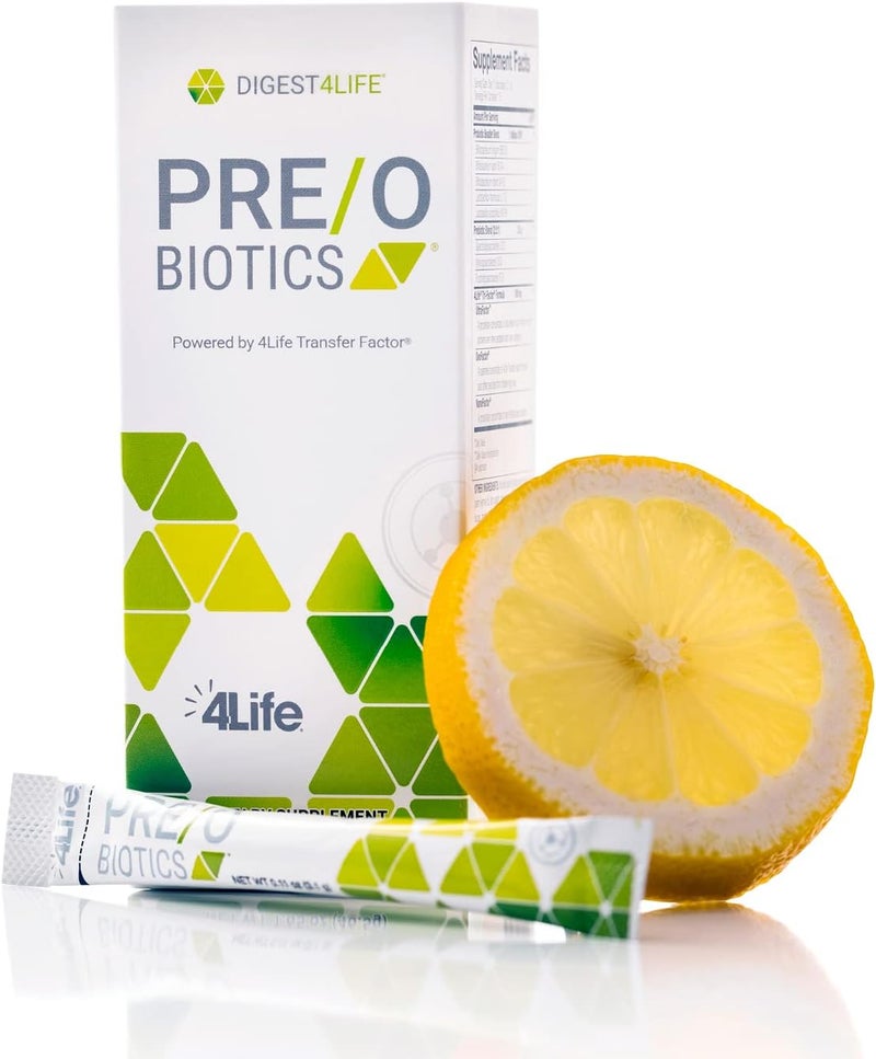 4Life Preo Biotics  Prebiotic and Probiotic Blend for Microbiome Gut and Immune System Support  Digestive Health Supplement  15 Packets - Image 1