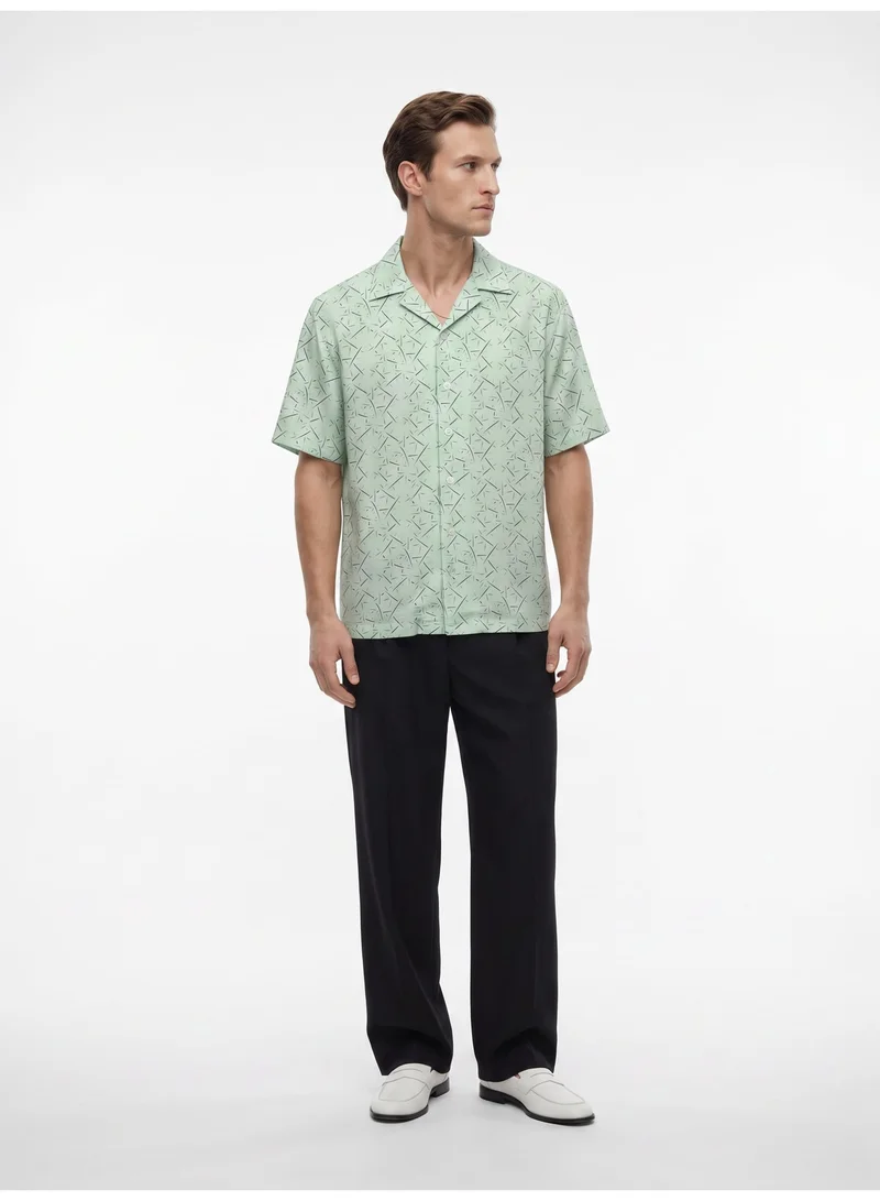 Tezhhomayaa The “Rough Notes" Cuban Collared Shirt