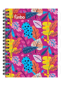 Funbo A4 Size 5-Subject Notebook With PP Cover 150 Sheets  - Image 1