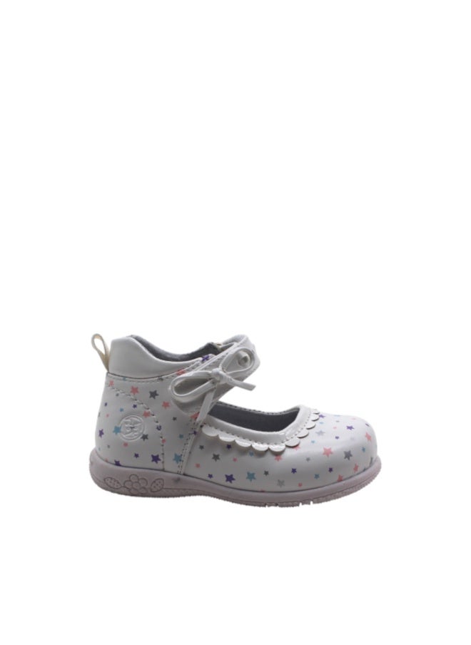 Star Print Mary Jane Shoes with Ankle Strap