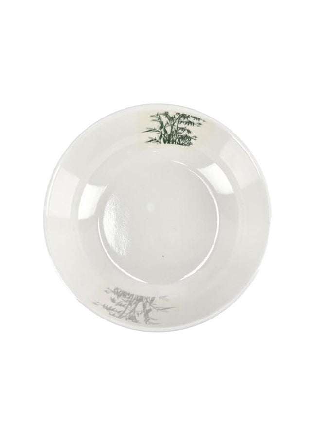 Royalford M/W 6 Inch Serving Bowl Multicolor White With Green Floral Design 6.0inch - Image 2